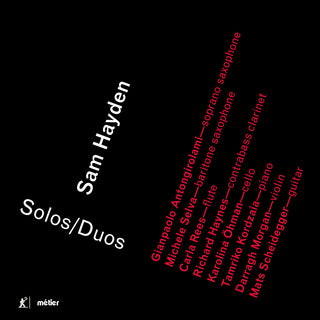 the album cover for Hayden / Antongirolami / Selva - Solos/Duos