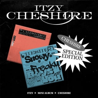 the album cover for ITZY - Chesire (Random Cover) (W/Book) (Post) (Phob)