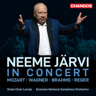 the album cover for Brahms / Estonian National Symphony Orchestra - Neeme Jarvi In Concert