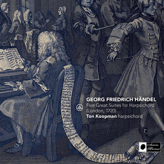 the album cover for Handel / Koopman - Five Great Suites