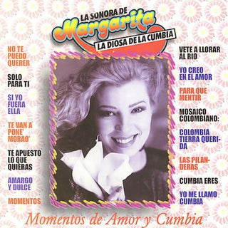 the album cover for Margarita Y Su Sonora - Momentos de Amor y Cumbia