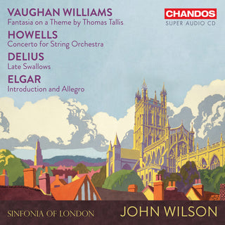 the album cover for Delius / Elgar / Sinfonia Of London - Music For Strings