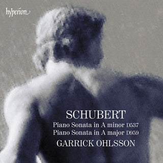the album cover for GARRICK OHLSSON - Schubert: Piano Sonatas D537 & 959