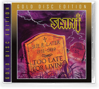 the album cover for The Saint - Too Late For Living