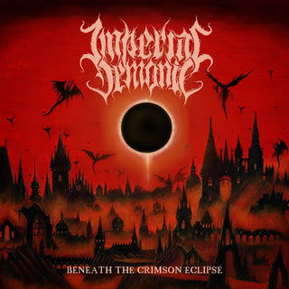 the album cover for Imperial Demonic - Beneath The Crimson Eclipse [Digipak]