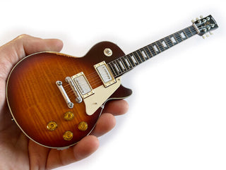Axe Heaven- Billy Gibbons Gibson Les Paul Aged "Pearly Gates" 10 Inch Miniature Guitar (Large Item, Collectible, Figure)