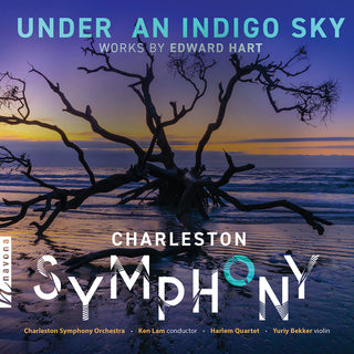 the album cover for Hart / Bekker / Charleston Symphony Orchestra - Under an Indigo Sky