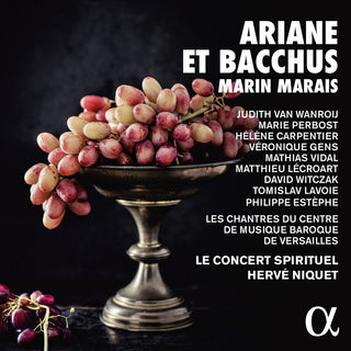 the album cover for Marais / Le Concert Spirituel - Ariane Et Bacchus
