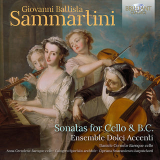the album cover for Sammartini / Cernuto / Grendene - Sonatas For Cello & B.C.