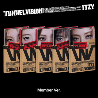 the album cover for ITZY - Tunnel Vision [Member Ver.] (Post) (Stic) (Pcrd)