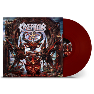 the album cover for Kreator - Krushers Of The World [Indie Exclusive Dark Red]