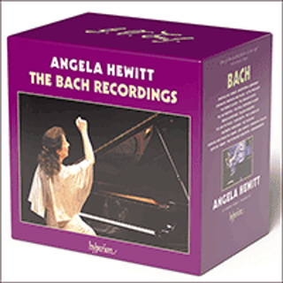 the album cover for Hewitt, Angela - Bach Recordings [Box]
