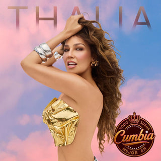 the album cover for Thalia -  Todo Suena Mejor En Cumbia [Color Vinyl]