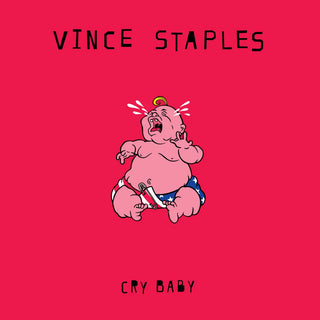 the album cover for Vince Staples - Cry Baby [Indie Exclusive Red]