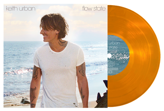 the album cover for Keith Urban - flow state [Translucent Orange]