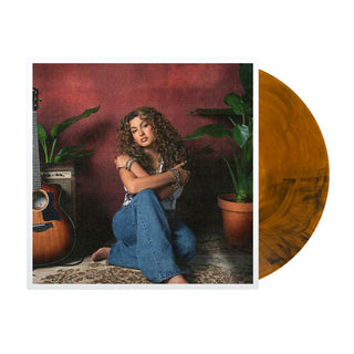 the album cover for Tori Kelly - God Must Really Love Me [Translucent Orange with Black Swirls]