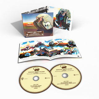 the album cover for Emerson, Lake & Palmer - Tarkus Deluxe Edition