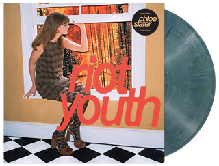 the album cover for Chloe Slater - Riot Youth [Indie Exclusive Recycled Eco Blue with Maxi Poster]