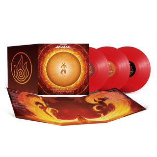the album cover for Jeremy Zuckerman - Avatar: The Last Airbender - Book 3: Fire (Music from the Animated Series) [Red]