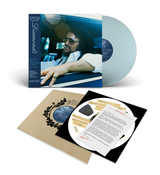 the album cover for Waylon Jennings - Diamonds [Indie Exclusive Baby Blue]