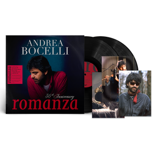the album cover for Andrea Bocelli - Romanza - 30th Anniversary [Black]