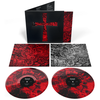 the album cover for Tony Iommi - From The Dark [Indie Exclusive Red/Black Marble 45 RPM]
