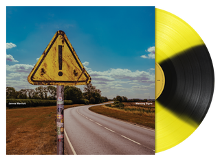 the album cover for James Marriott - Warning Signs [Indie Exclusive Yellow & Black Petal]