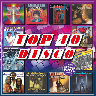 the album cover for Top 40 Disco / Various - Top 40 Disco / Various [Colored Vinyl] (Ofgv) (Spla) (Hol)