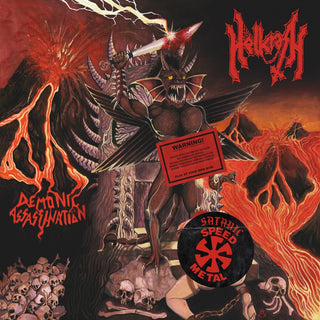 the album cover for Hellcrash - Demonic Assassination