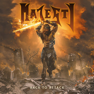 the album cover for Majesty - Back To Attack
