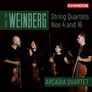 the album cover for Weinberg / Arcadia Quartet - V3: String Quartets