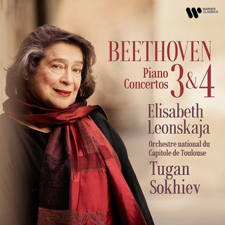 the album cover for Elisabeth Leonskaja - Beethoven: Piano Concertos Nos. 3 & 4