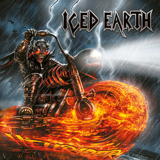 Iced Earth- Hellrider - Red/yellow/black Splatter