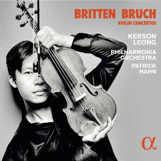 the album cover for Britten / Bruch / Leong - Violin Concertos