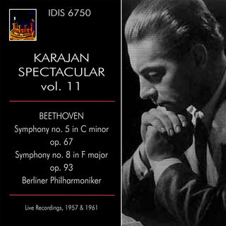 the album cover for L Beethoven .W. / Berliner Philharmoniker - Karajan Spectacular Vol. 11 - Live Recordings
