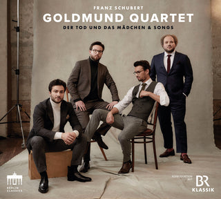 the album cover for Schubert / Goldmund Quartet - Der Tod Und Das Madchen & Songs