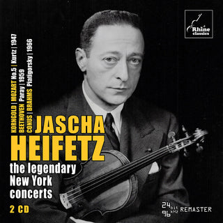 the album cover for Heifetz - Legendary New York Concerts
