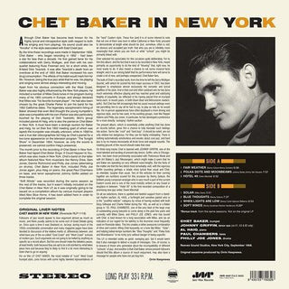 Chet Baker- In New York - Limited 180-Gram Vinyl with Bonus Track