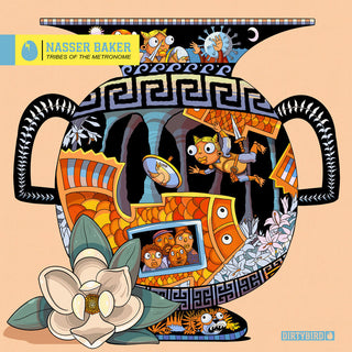 the album cover for Nasser Baker - Tribes Of The Metronome