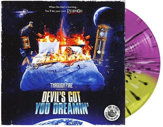 Through Fire- Devil's Got You Dreamin - Yellow & Neon Violet split with Black & White Colored Vinyl