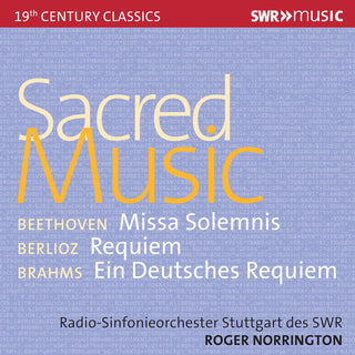 the album cover for Beethoven / Berlioz / Brahms - Sacred Music