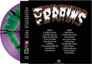 The Brains- No Brain No Pain - Green/purple Haze Splatter