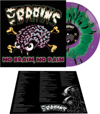 The Brains- No Brain No Pain - Green/purple Haze Splatter