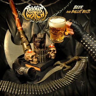 the album cover for Arkham Witch - Beer & Bullet Belts