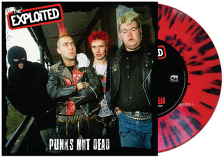 The Exploited- Punk's Not Dead - Red/black Splatter