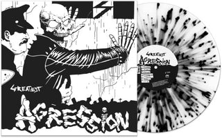 Agression- Greatest - Black/white Splatter