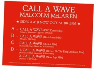 Malcolm McLaren & the Bootzilla Orchestra- Call A Wave Remixes