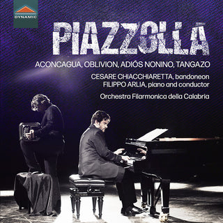 the album cover for Piazzolla / Arlia / Chiacchiaretta - Aconcagua Oblivion Adios Nonino Tangazo