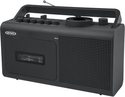 Jensen- Jensen MCR-250 Personal Portable Cassette Player/Recorder AM/FM Radio (Black) (Large Item)