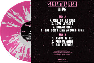 Samantha Fish- Live - Pink/white Splatter